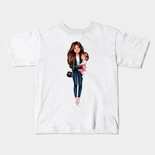 Mather with doughter Kids T-Shirt